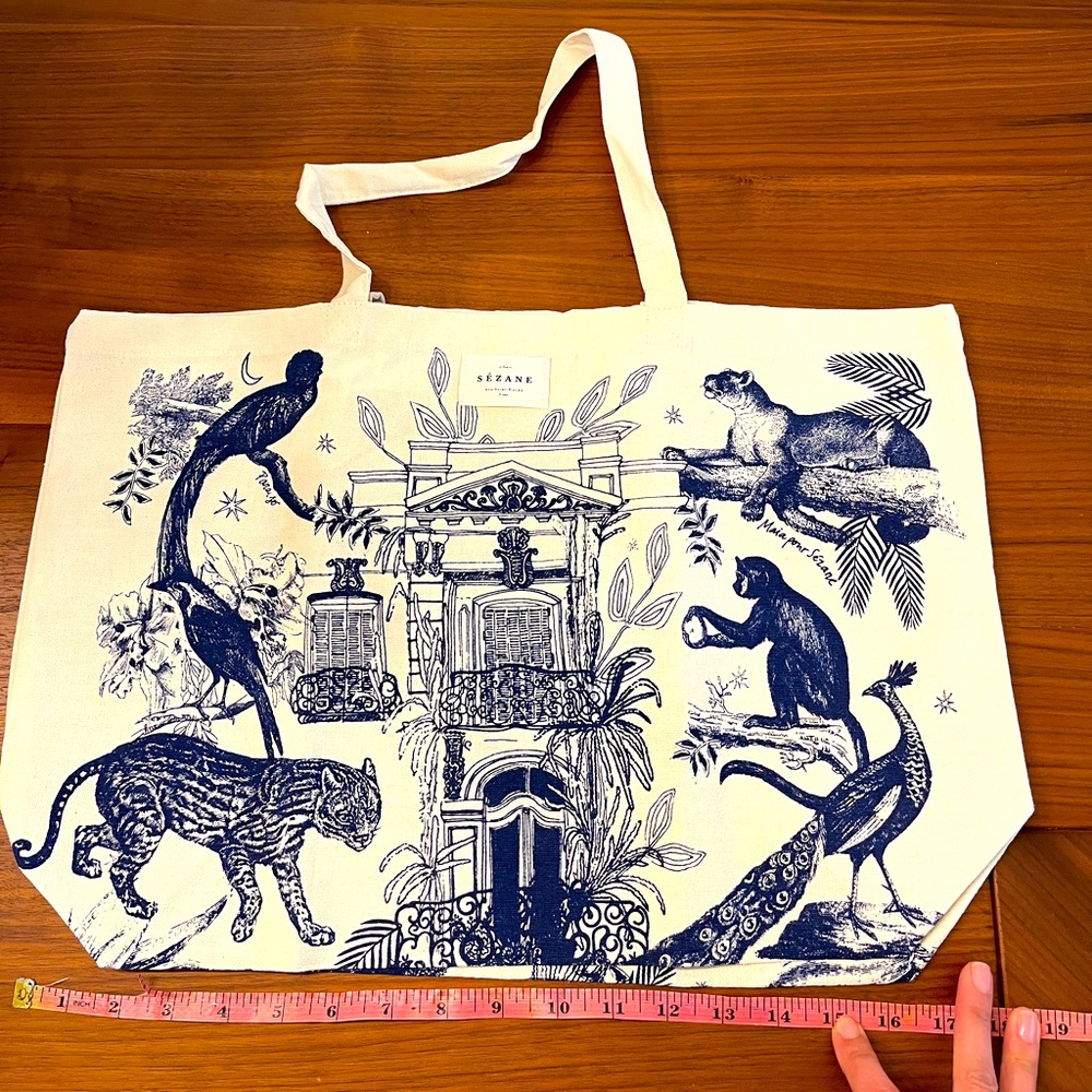 NEW Sézane Canvas Tote Bag